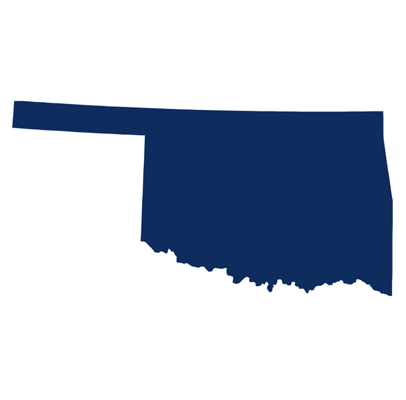 Oklahoma service area icon representing a trusted restoration company providing commercial restoration company services and residential water damage restoration statewide